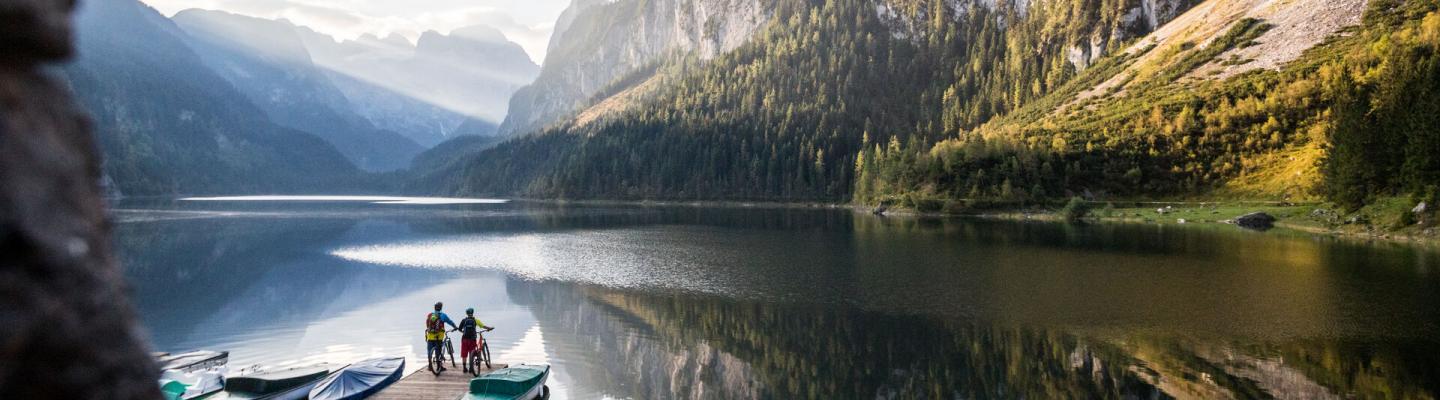 Radfahren im Salzkammergut am Gosausee | © Obersterreich Tourismus GmbH/Moritz Ablinger