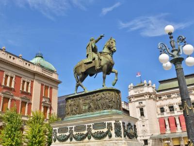 Belgrad - Mihailo Obrenović Denkmal