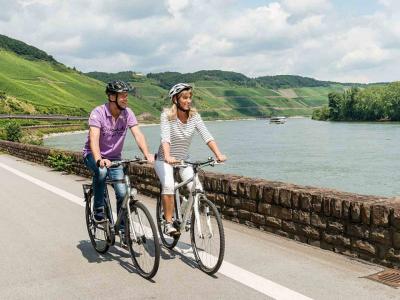 Rheinradweg bei Boppard