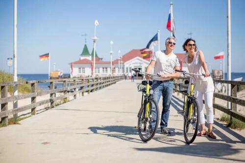 Radfahrer auf Usedom/Heringsdorf