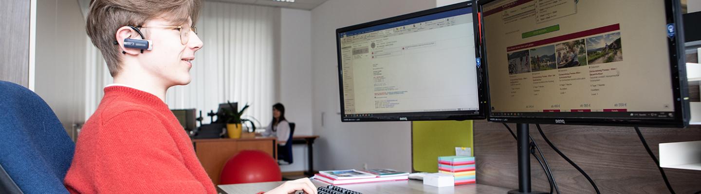 Mitarbeiter im Front Office